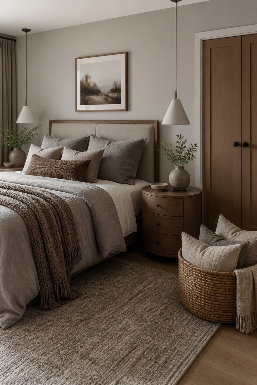 layered neutrals with texture