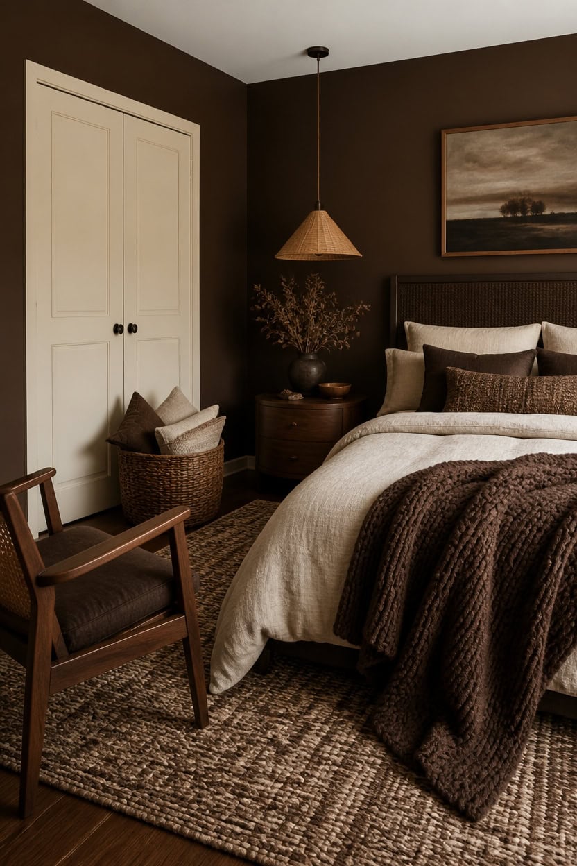 layered textures brown contrast