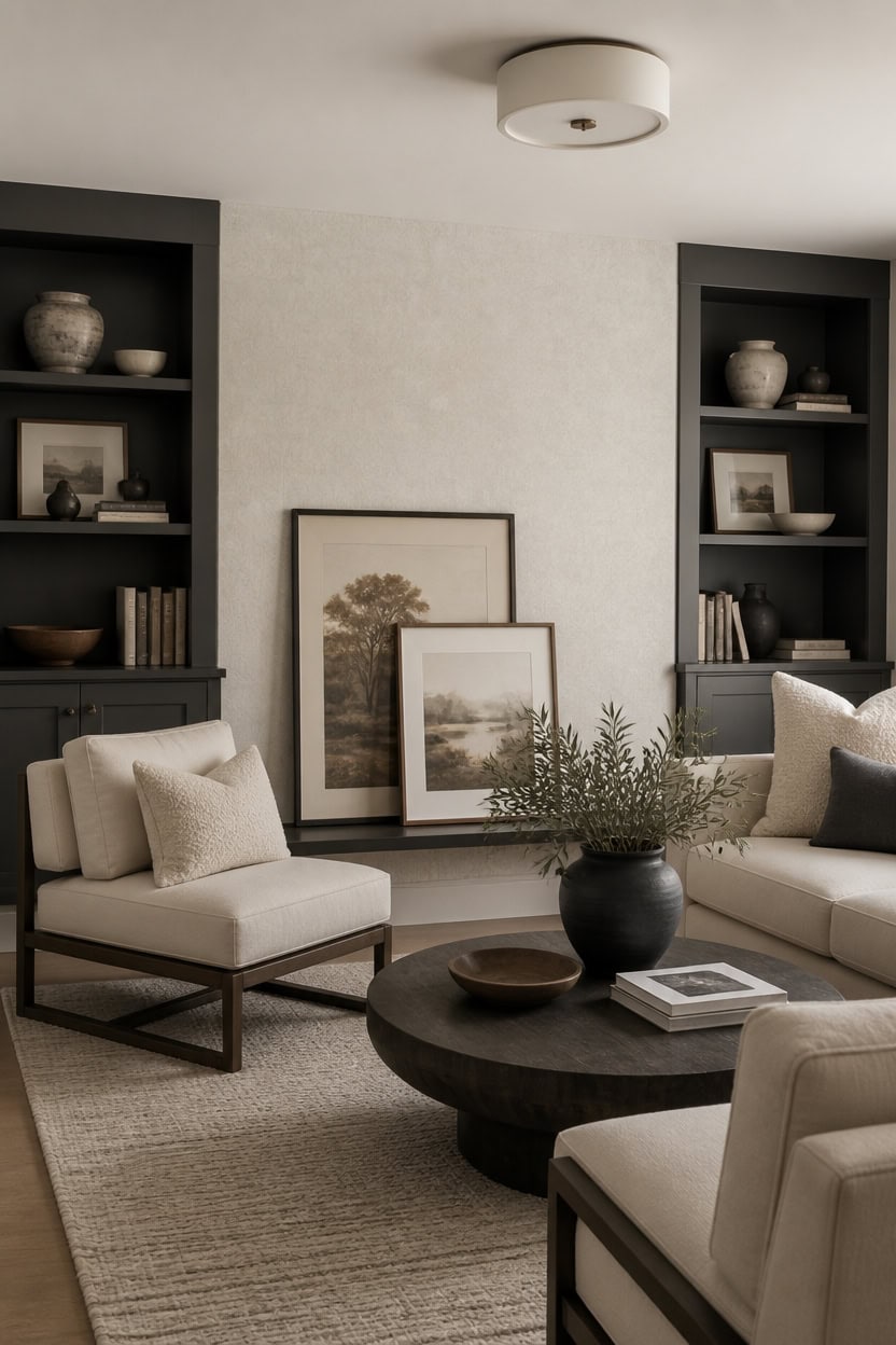 leggy furniture frames cream displays