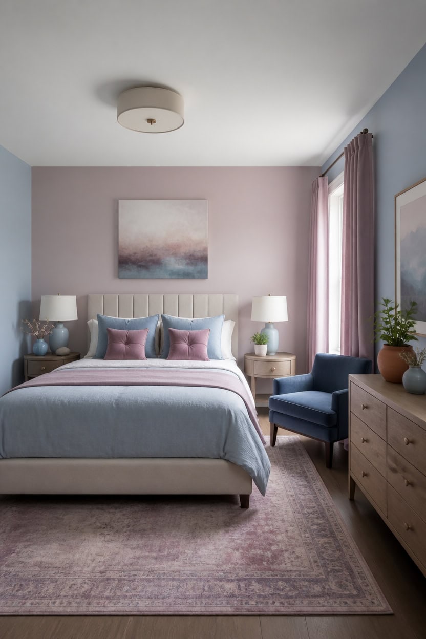 light blue mauve grounded textures
