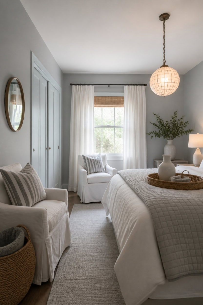 light gray soft white accents