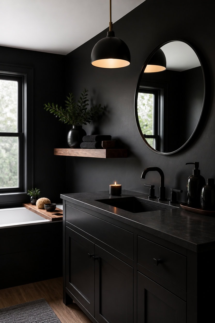 matte and glossy blackery