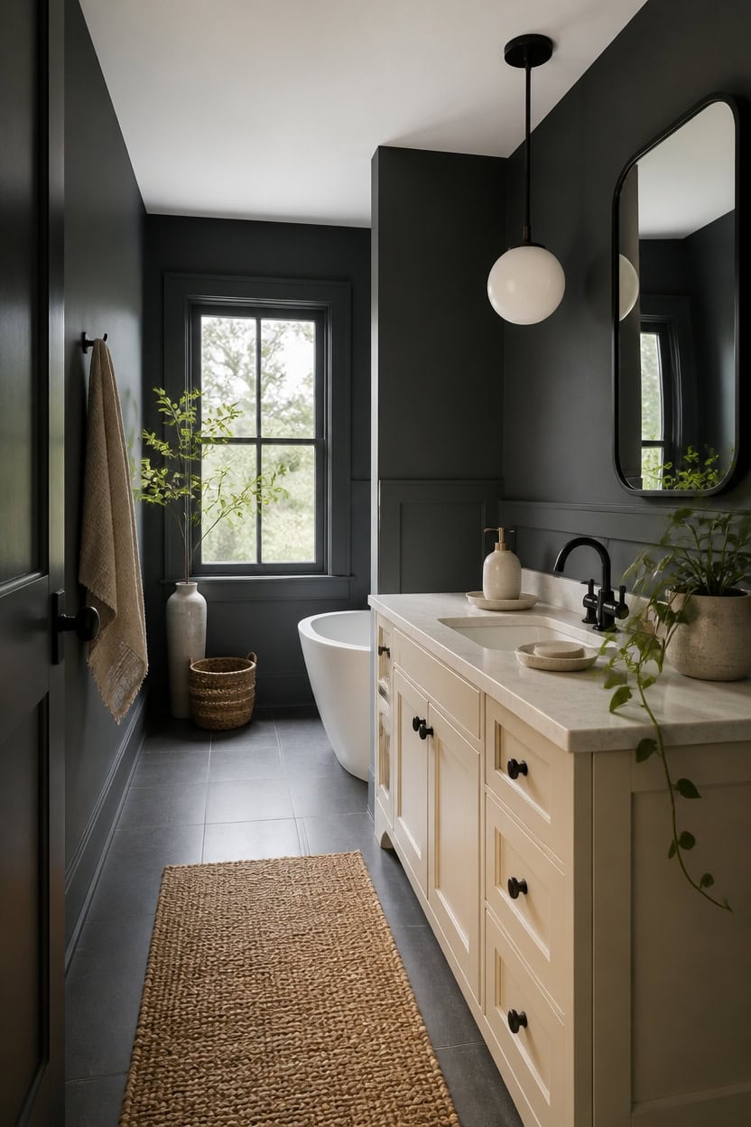 matte black versus brass