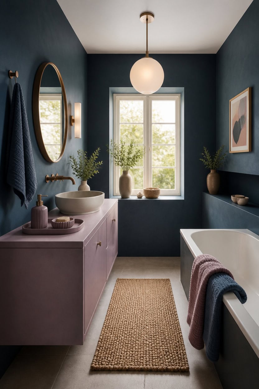 matte blues mauve textures
