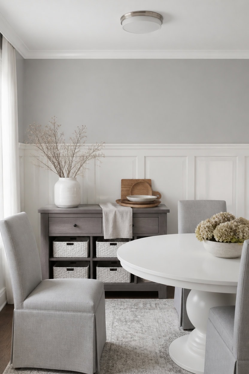 matte walls glossy trim depth