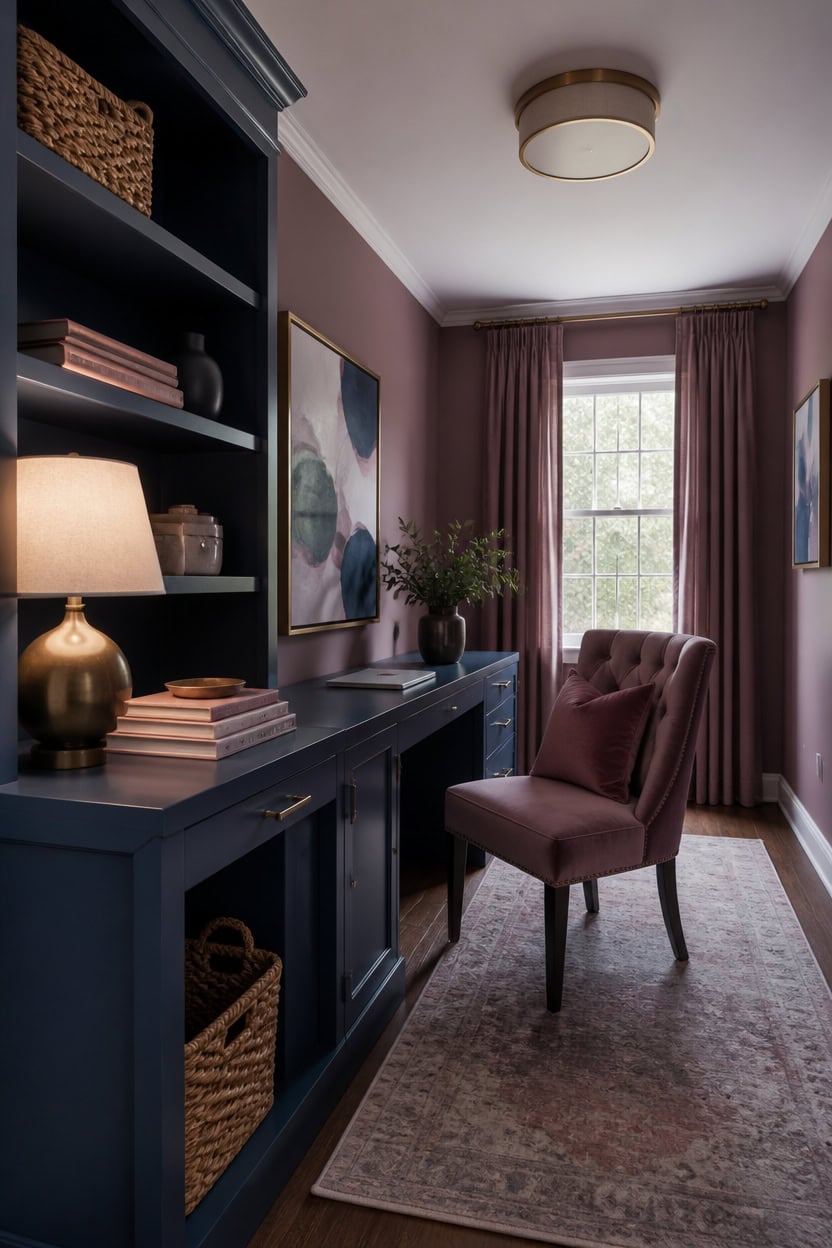 mature mauve with contrast