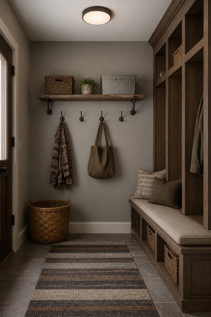 metal and wood contrast