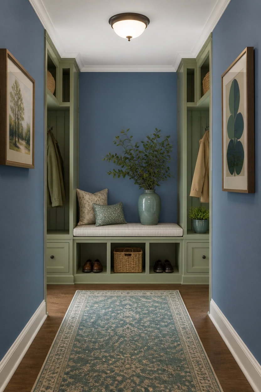 mid tone blue teal contrast