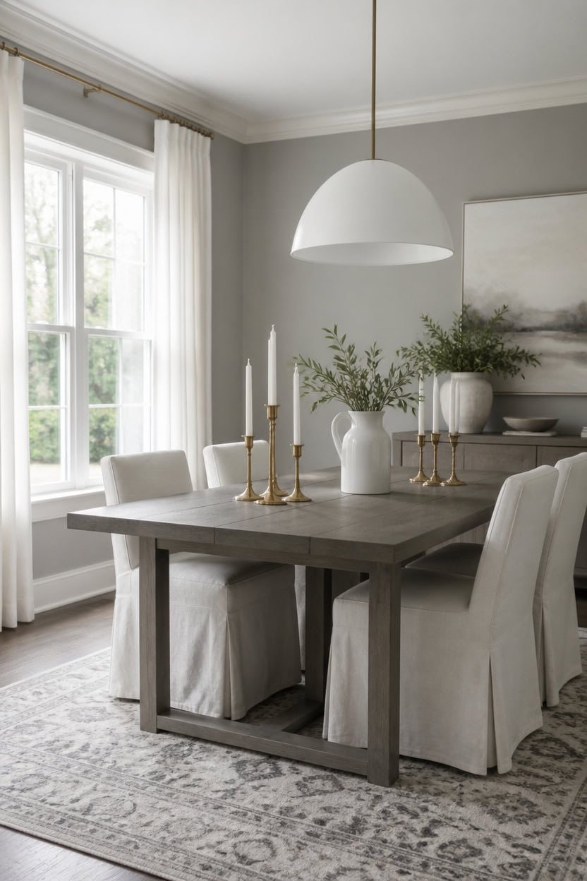 mid tone gray bright trim