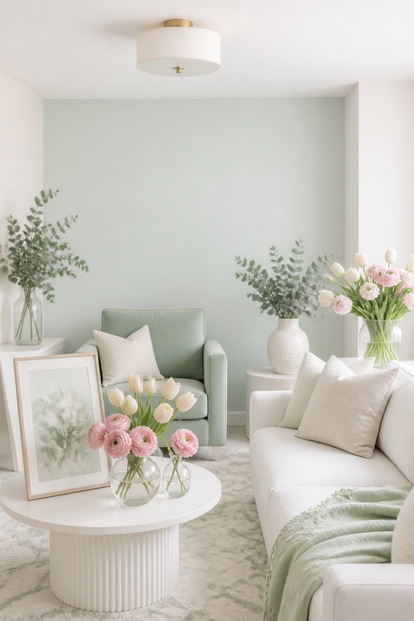 mint blush bridal elegance