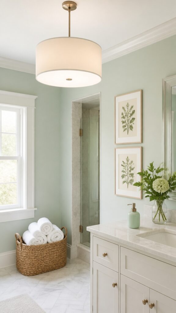 How Mint Green and White Became the Bathroom Palette That Starts the Day Right