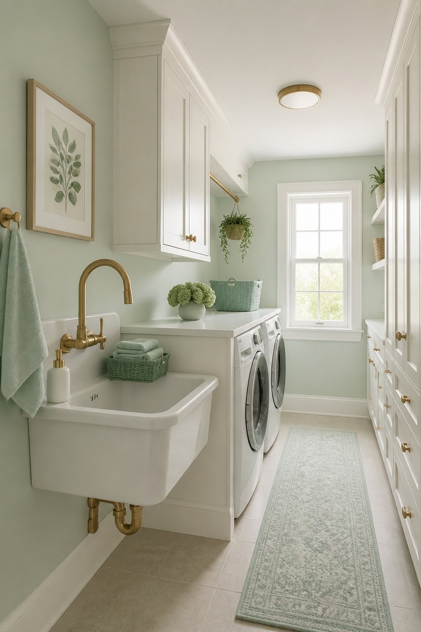 mint green laundry luxe upgrade