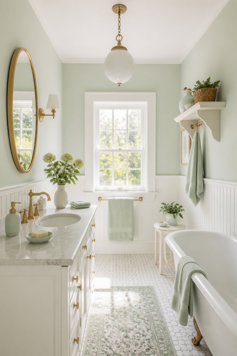 mint green vintage modern blend