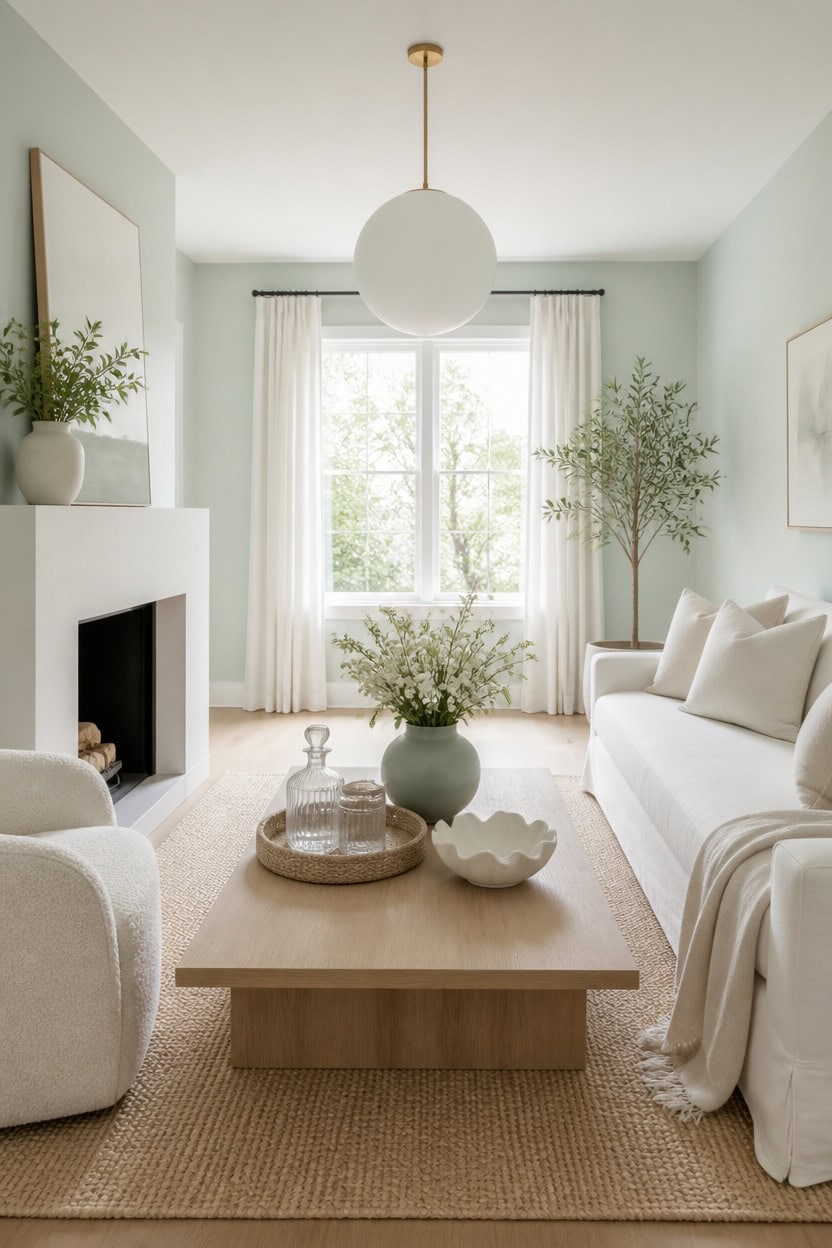 mint minimalist calm living