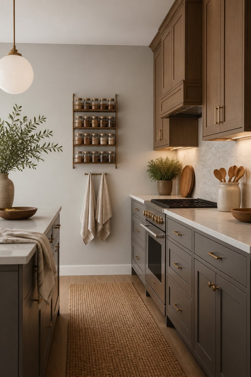 mixed metal hardware warm neutrals