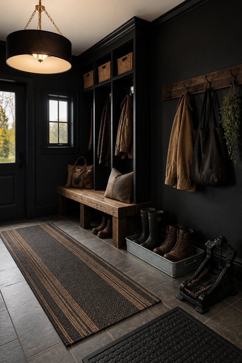 mudroom durable black utility