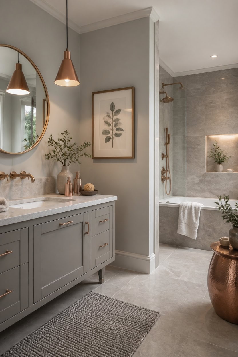 neutral grays unify mixed metals