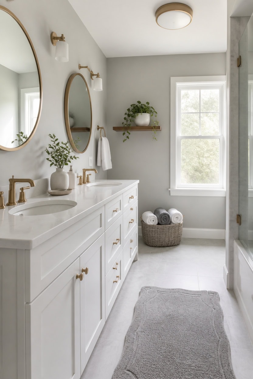 neutral grays with warmwhite