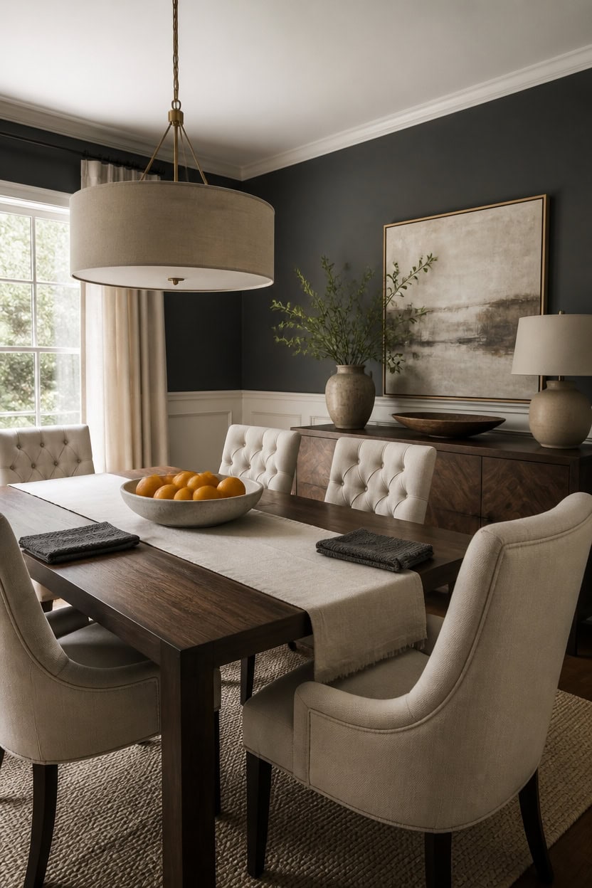 neutral textured dining harmony