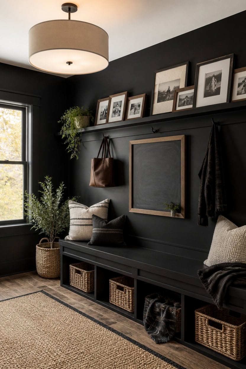 personalized black accent nook