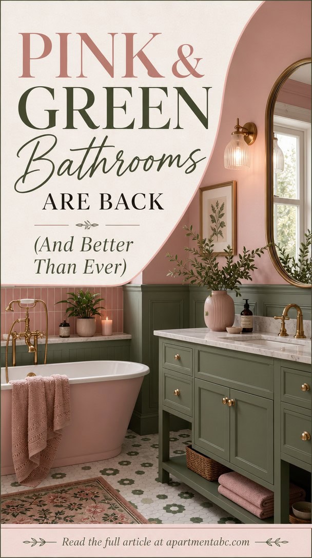 Pink & Green Bathrooms Are Back (And Better Than Ever)