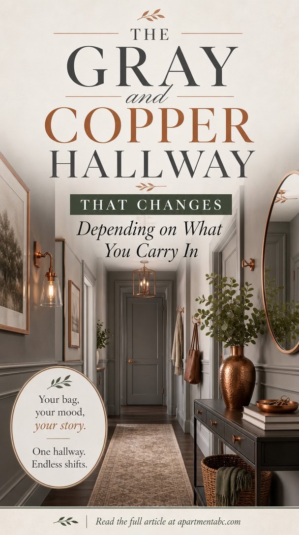 The Gray and Copper Hallway That Changes Depending on What You Carry In