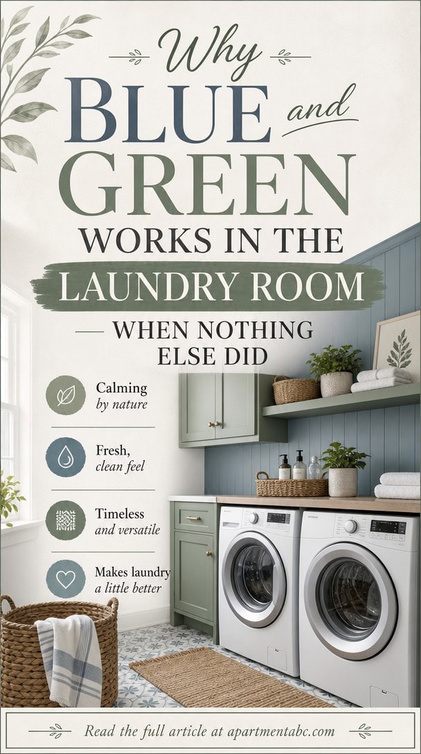 Why Blue and Green Works in the Laundry Room When Nothing Else Did