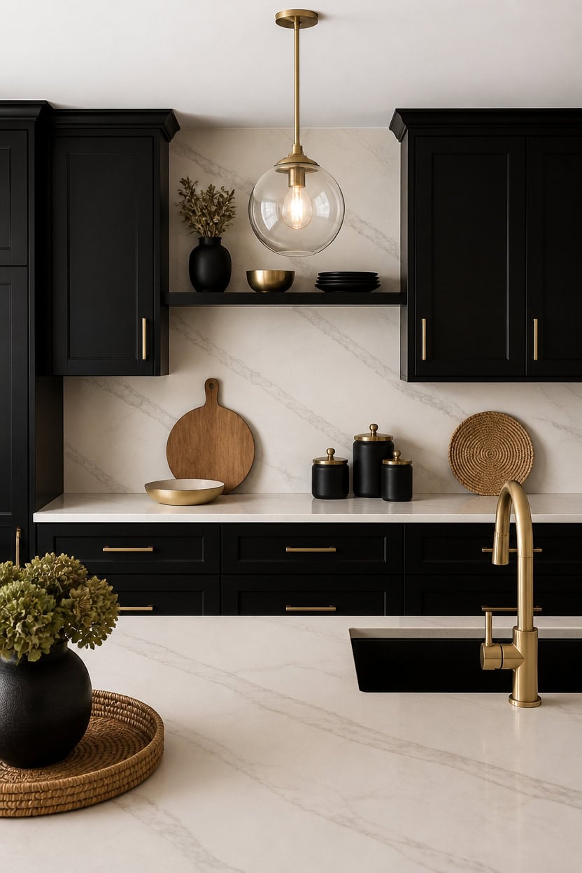 quartz bridges black beige