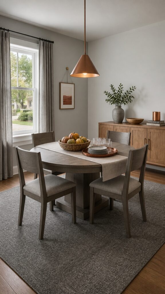Gray and Copper Dining Rooms That Remember Every Meal Had Here