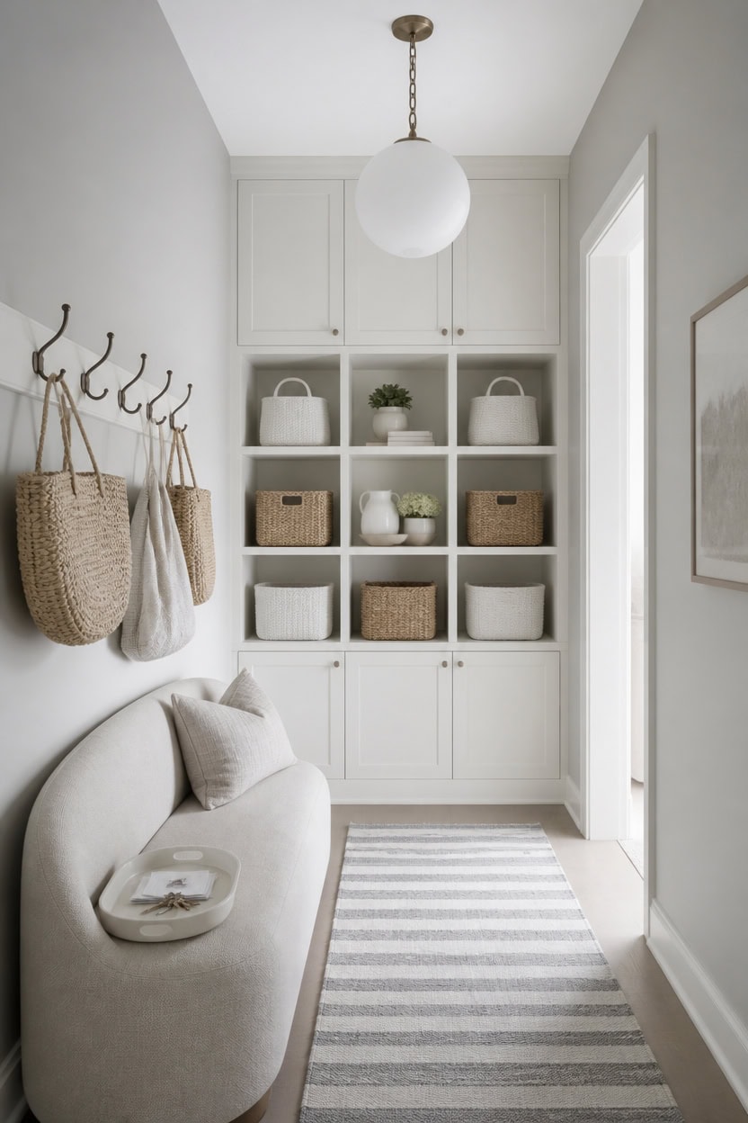 seamless gray and white storage
