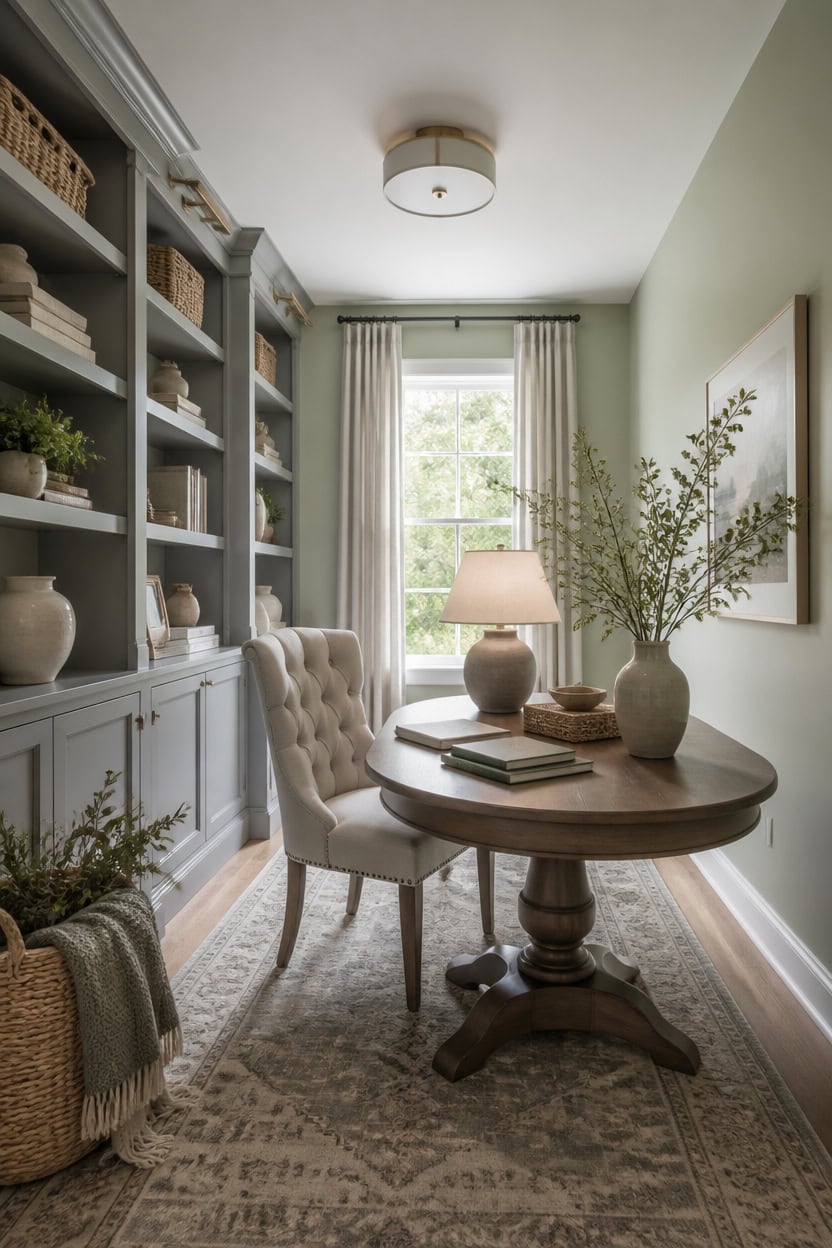 seasonal greenery with neutral backdrop