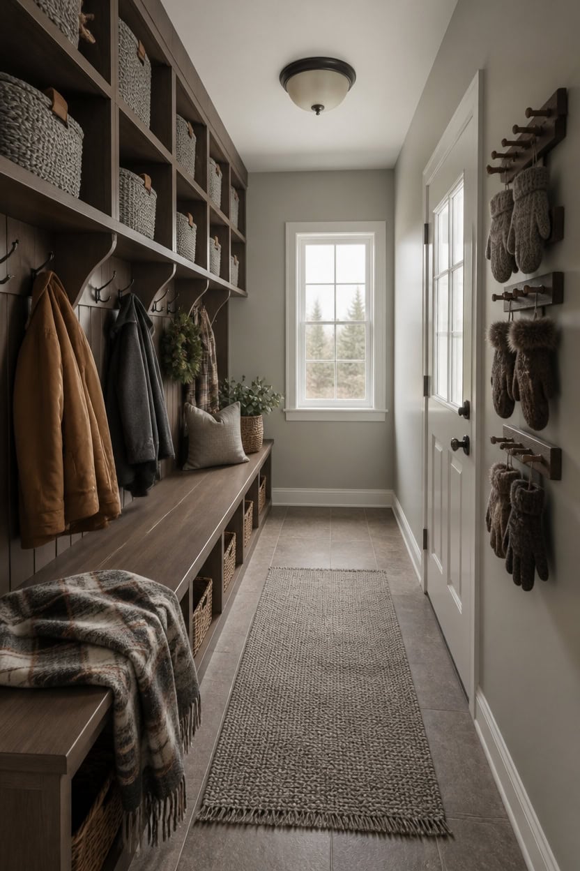 seasonal textile anchored gray brown