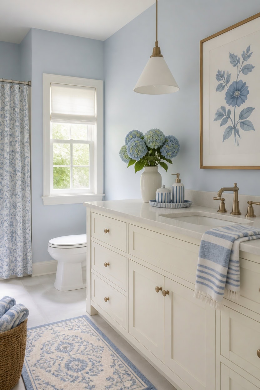seventy thirty bashful blue scheme