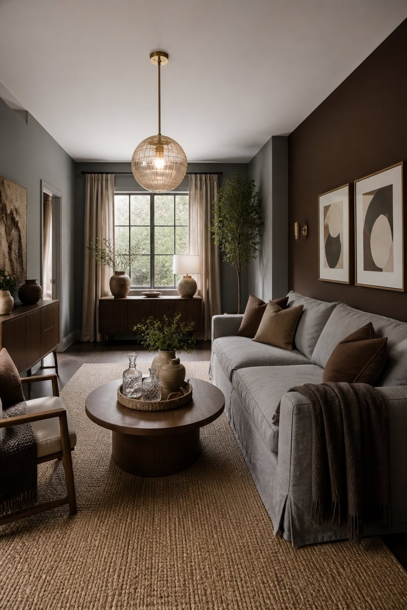 seventy thirty gray brown