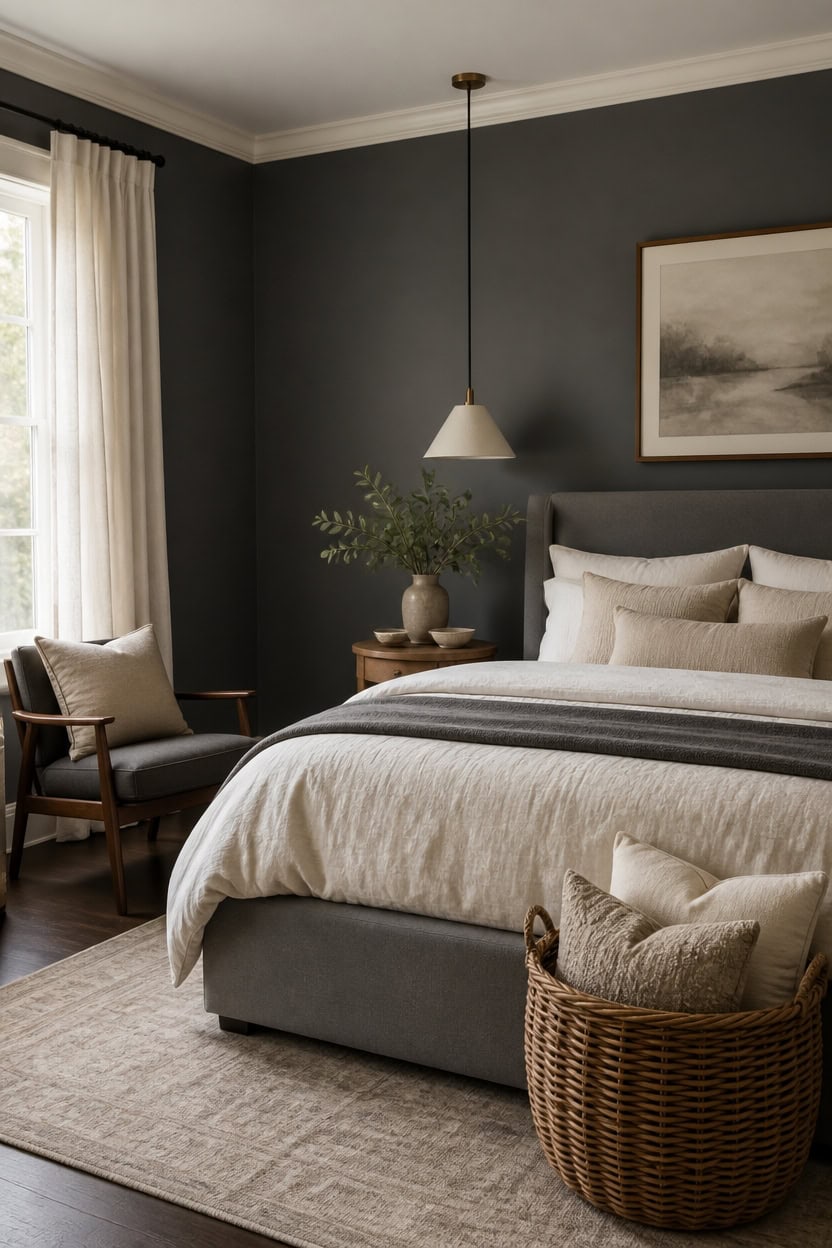 simple silhouettes gray and cream