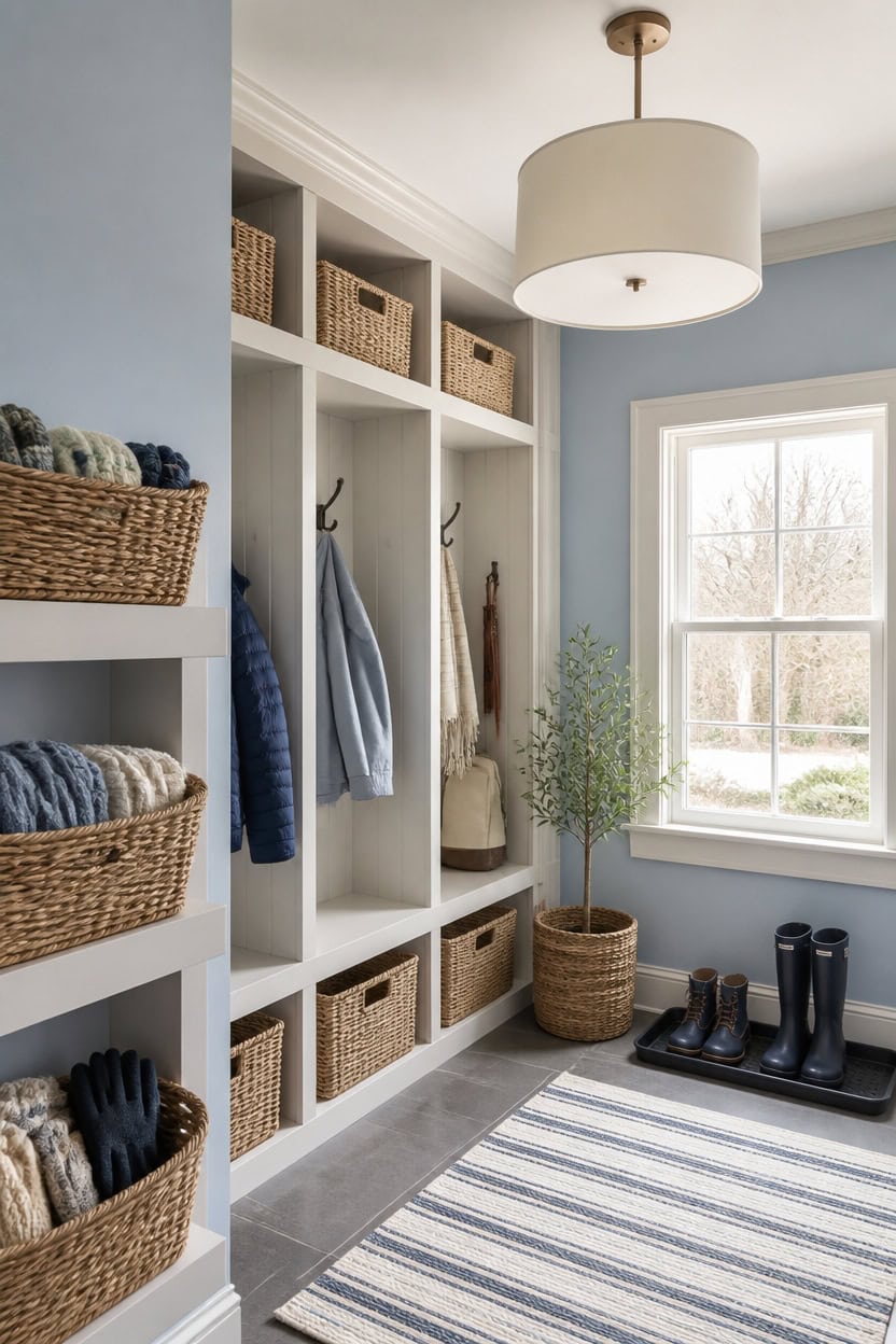 soft blue crisp white textures
