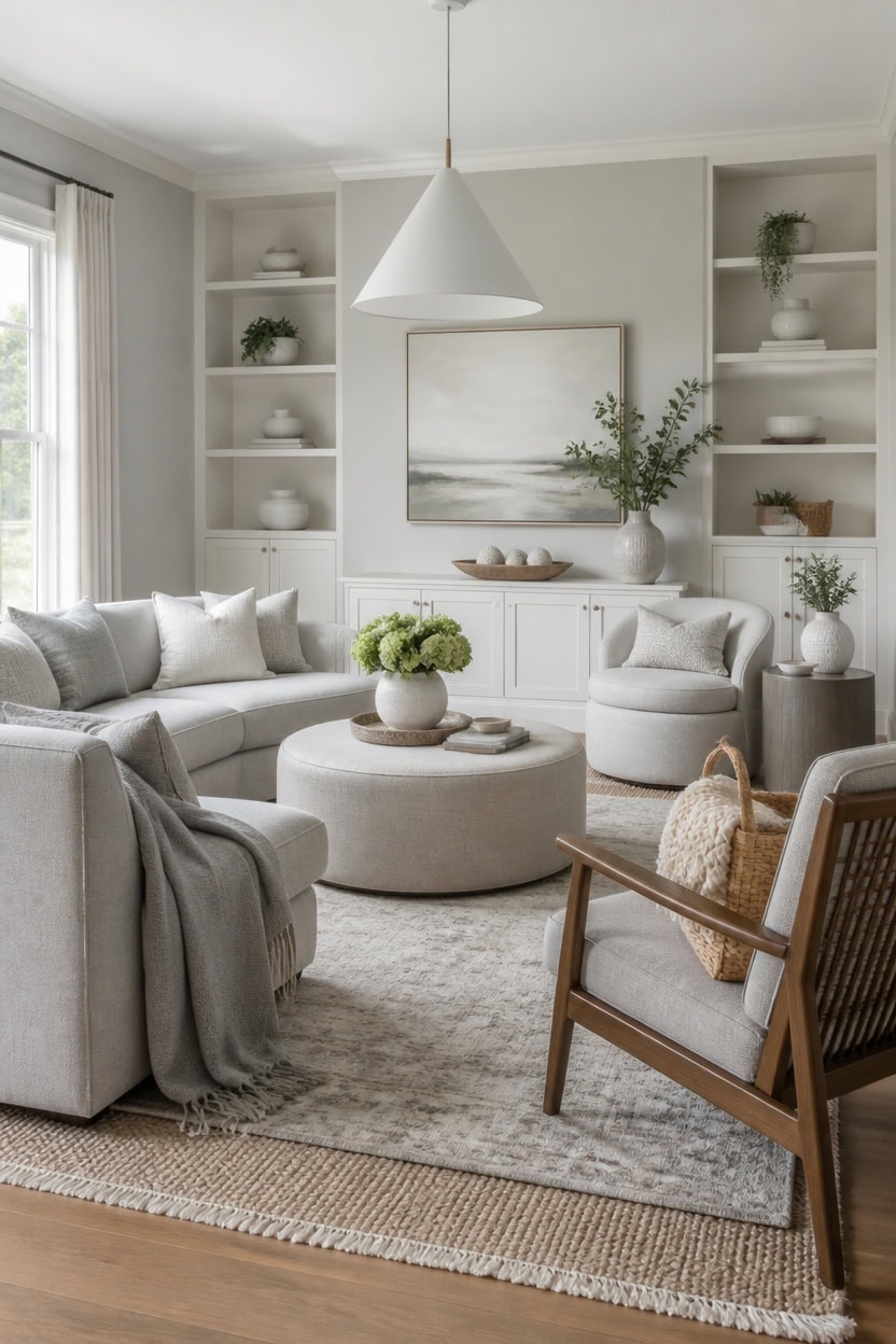 soft gray and white cohesion