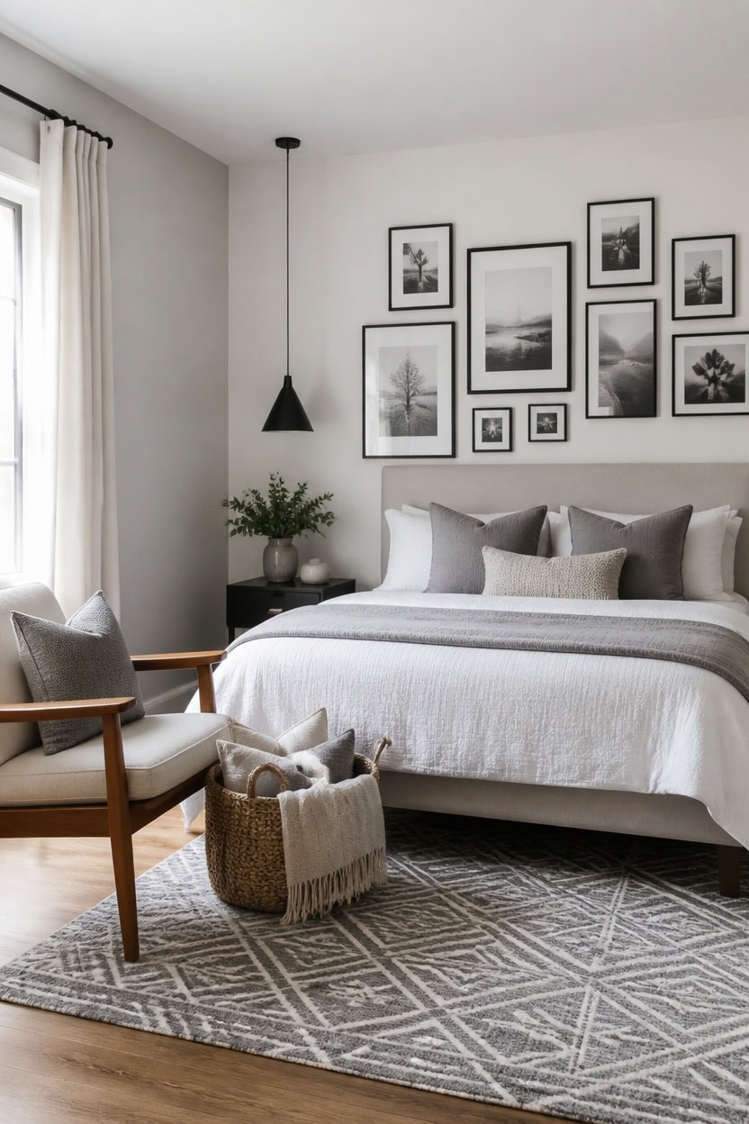 soft gray gallery corner