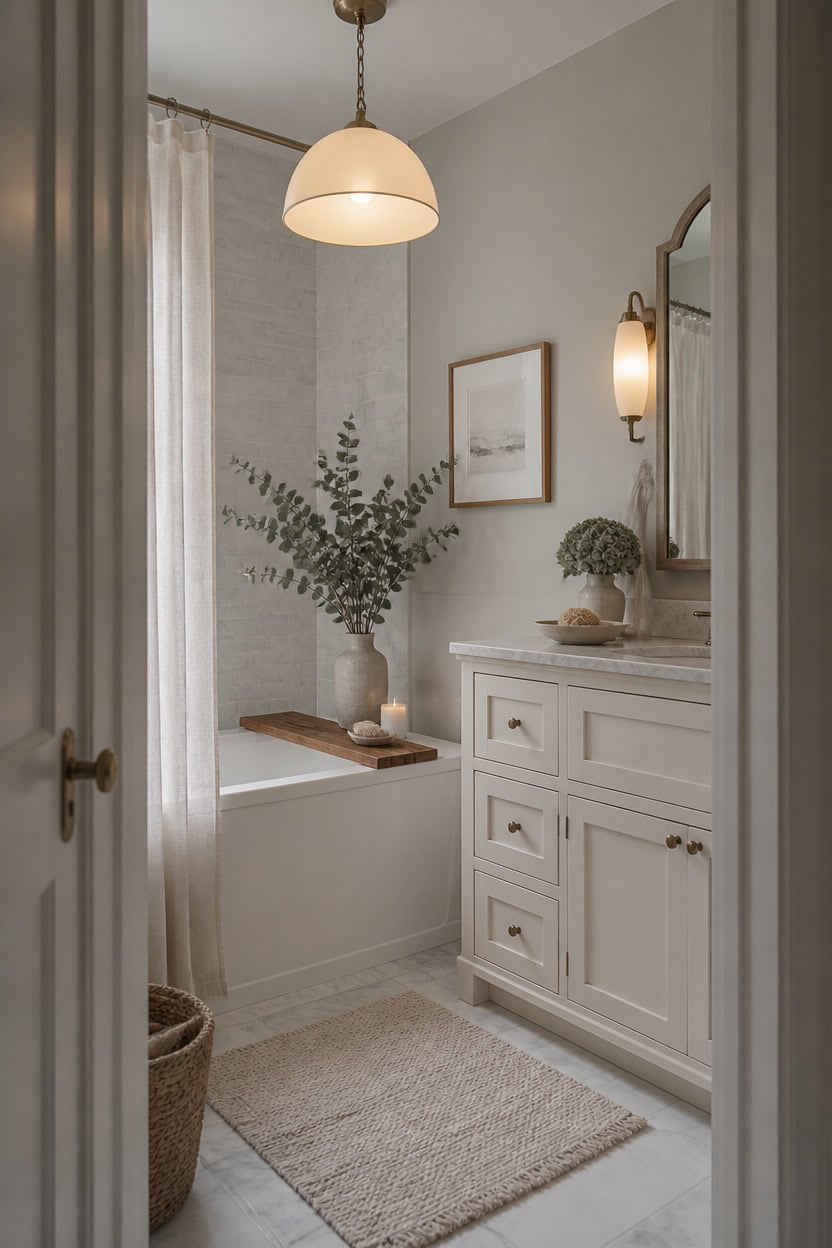 soft gray warm natural accents