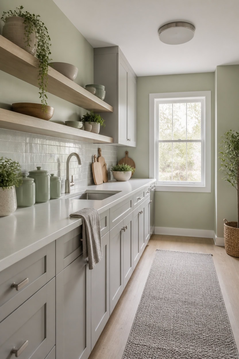 soft green cool gray