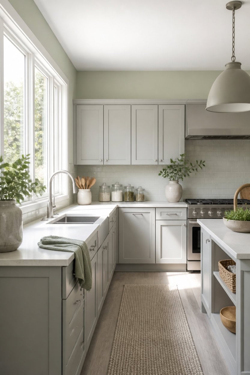 soft green light gray