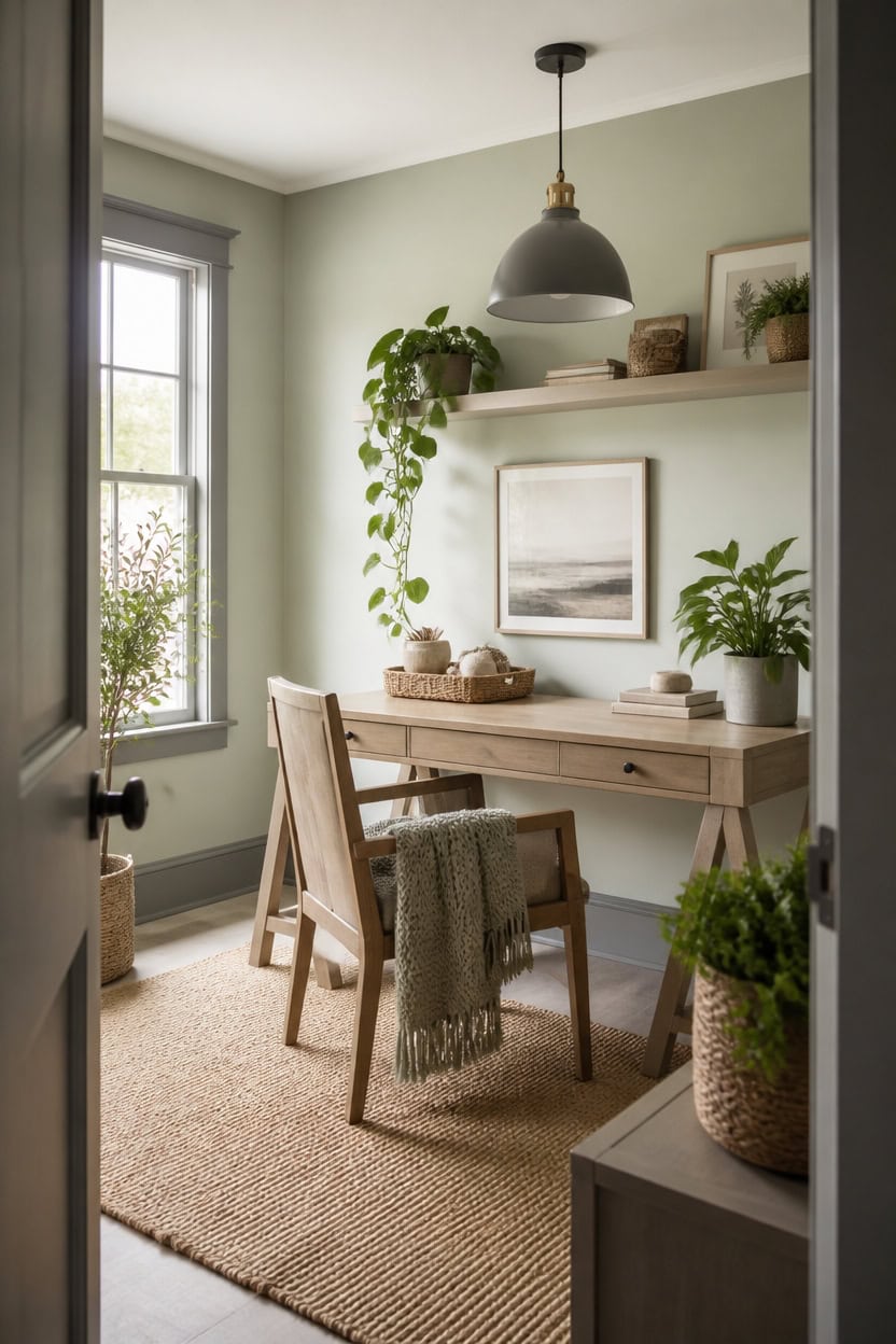 soft green warm gray textures