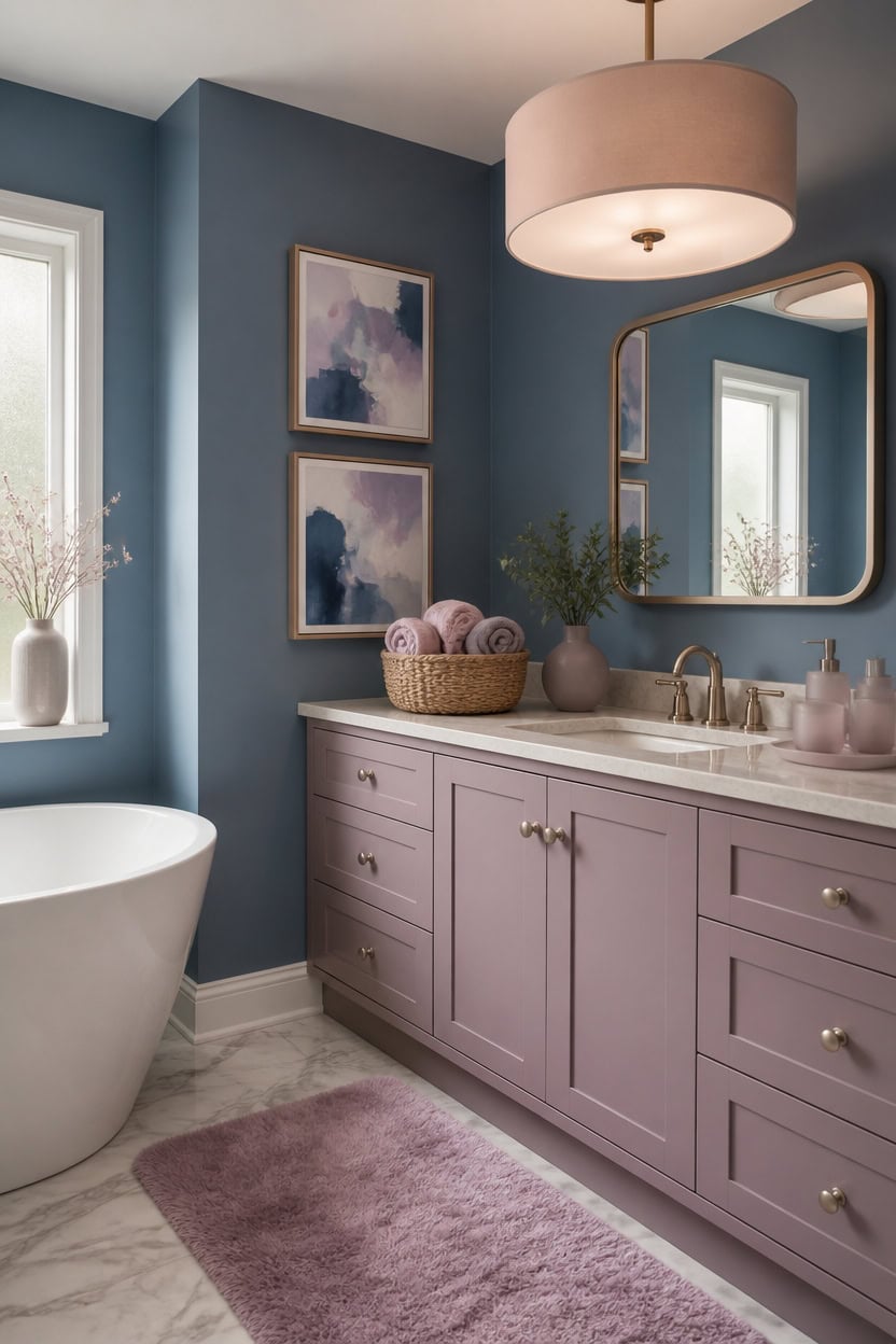 spellbound mauve vanity vignette