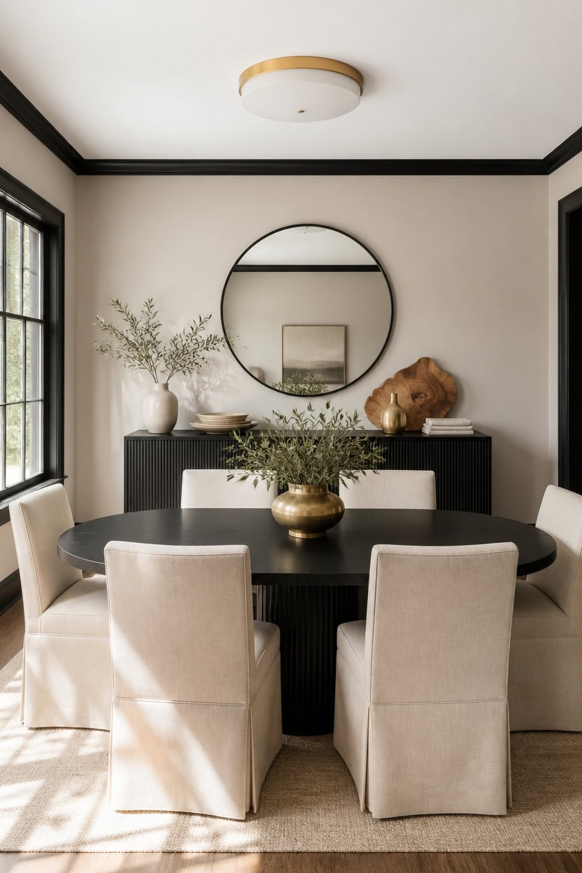 sunlit beige with black accents