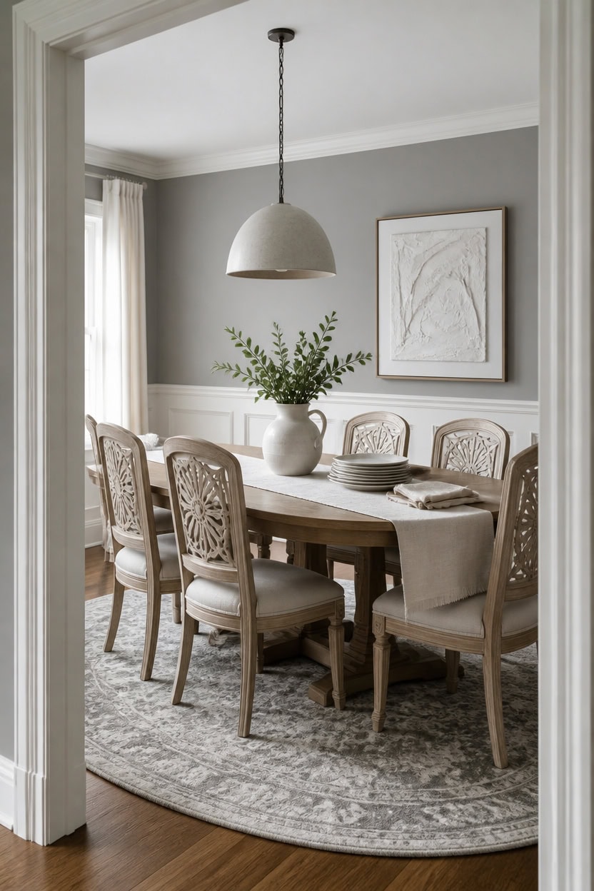 textured wood chairs focal