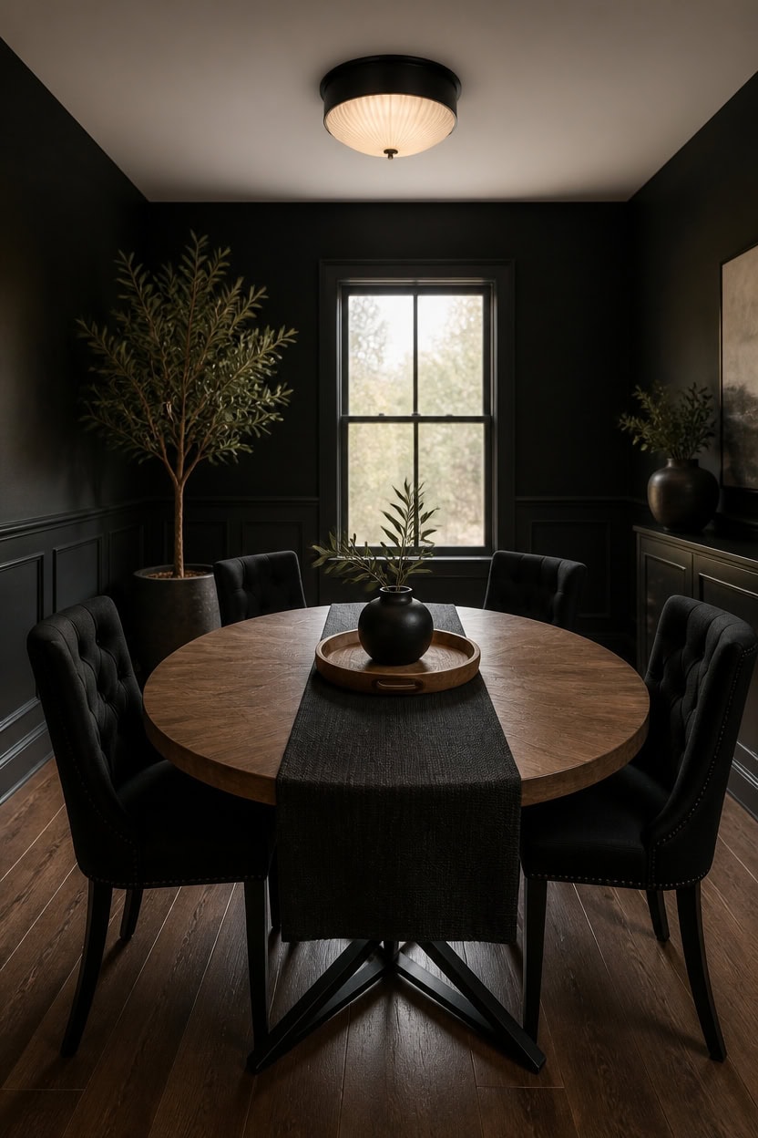 touching deep black textures