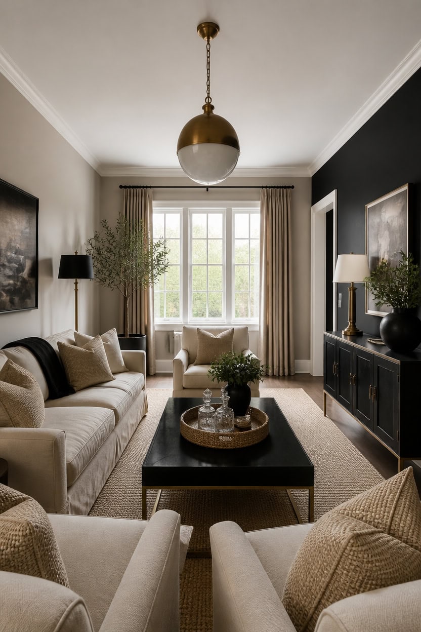 warm brass beige black