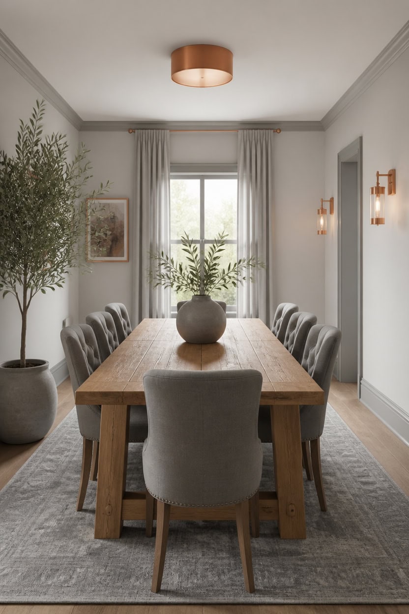 warm copper gray framing