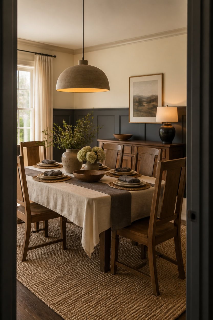 warm cream deep gray