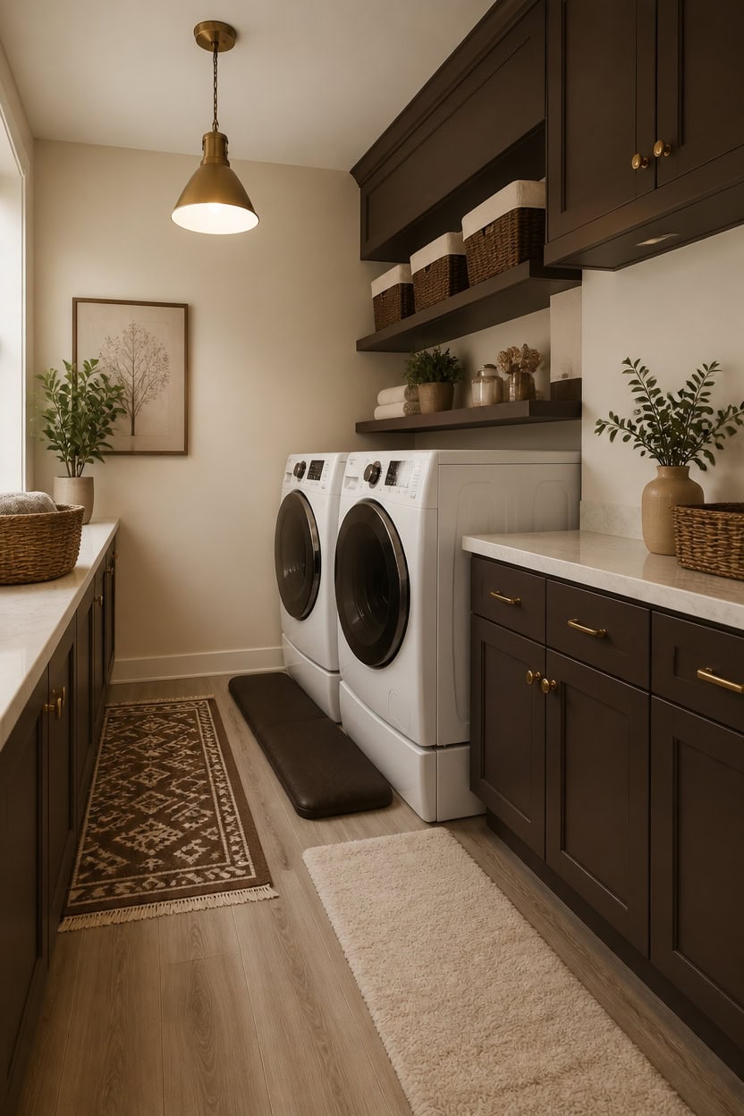 warm driftwood laundry retreat